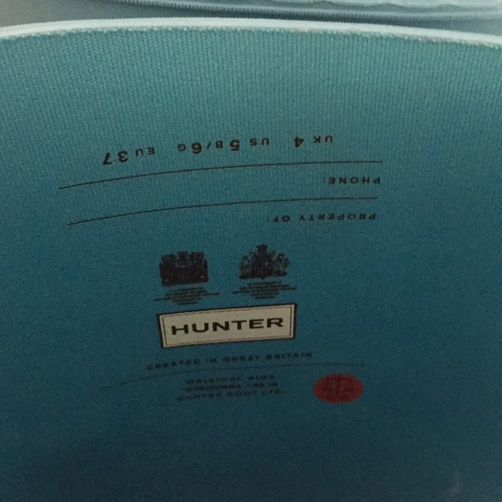 Hunter Women's Tall Rain Boots in Light Blue